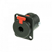 Neutrik NJ3FP6P-BAG панельный разъем Jack 6.3мм TRS (стерео), гнездо, пластиковый черный корпус